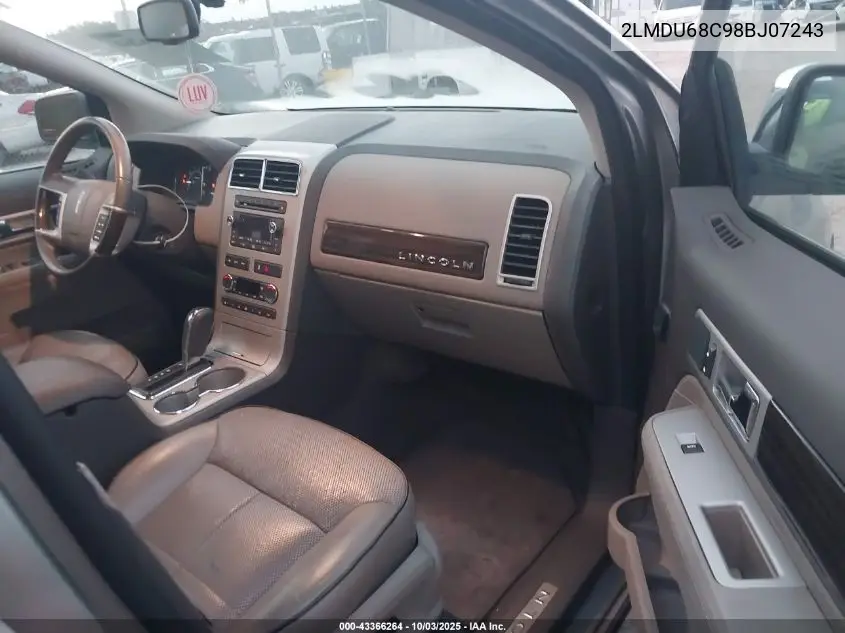 2LMDU68C98BJ07243 2008 Lincoln Mkx