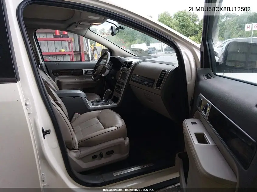 2008 Lincoln Mkx VIN: 2LMDU68CX8BJ12502 Lot: 45226505