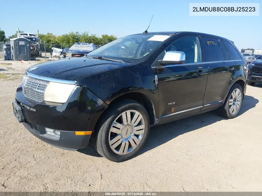2008 Lincoln Mkx VIN: 2LMDU88C08BJ25223 Lot: 45478125