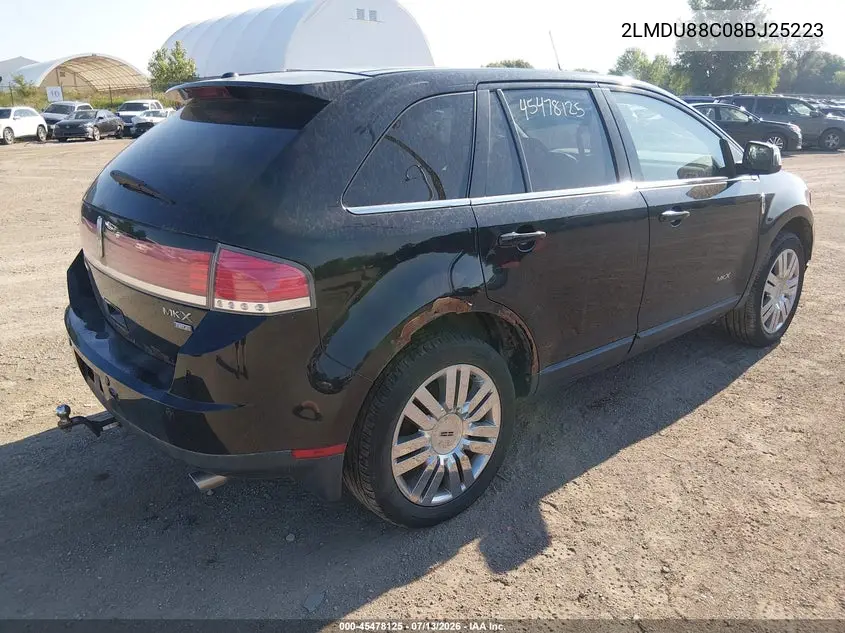 2008 Lincoln Mkx VIN: 2LMDU88C08BJ25223 Lot: 45478125