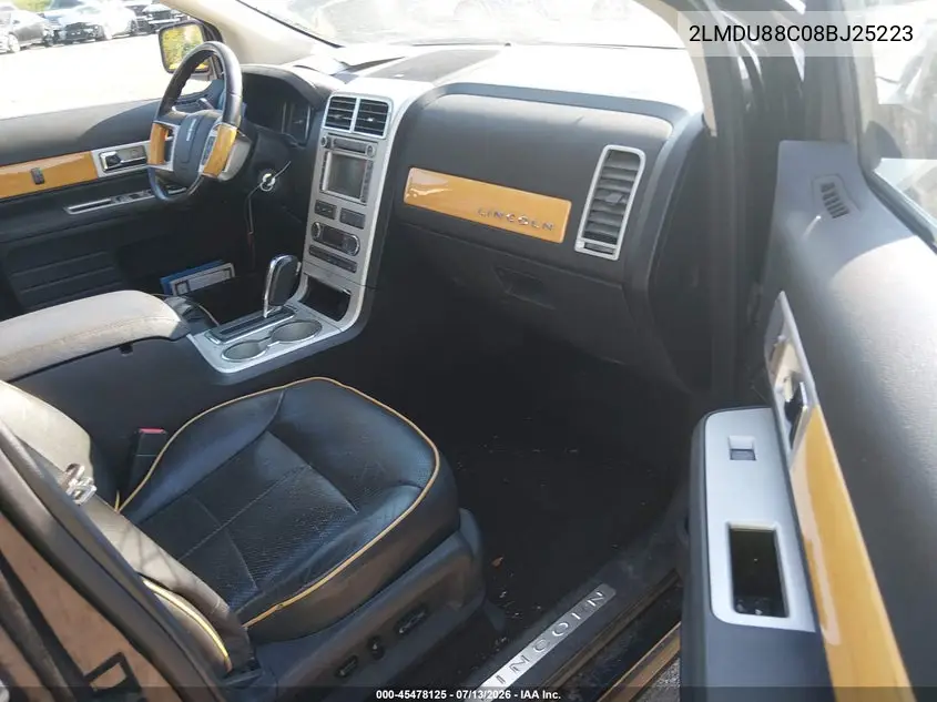 2008 Lincoln Mkx VIN: 2LMDU88C08BJ25223 Lot: 45478125