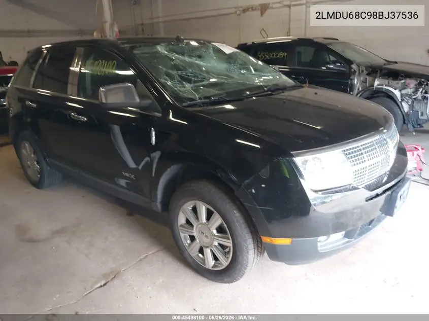 2008 Lincoln Mkx VIN: 2LMDU68C98BJ37536 Lot: 45498100