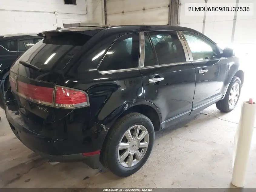 2008 Lincoln Mkx VIN: 2LMDU68C98BJ37536 Lot: 45498100