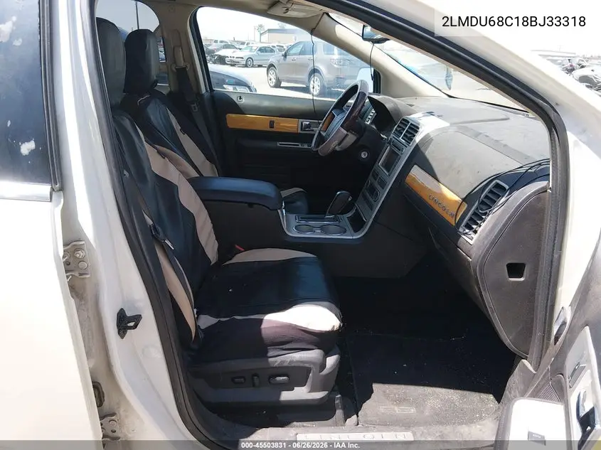 2008 Lincoln Mkx VIN: 2LMDU68C18BJ33318 Lot: 45503831