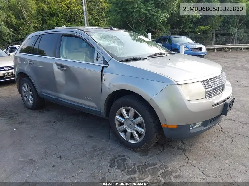 2008 Lincoln Mkx VIN: 2LMDU68C58BJ23830 Lot: 45507331