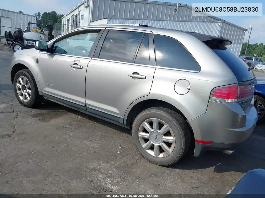 2008 Lincoln Mkx VIN: 2LMDU68C58BJ23830 Lot: 45507331