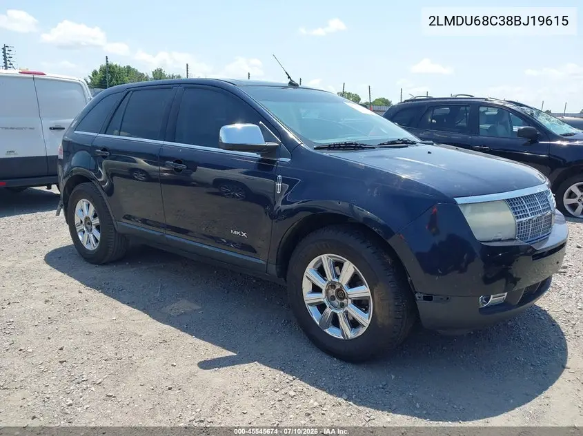 2008 Lincoln Mkx VIN: 2LMDU68C38BJ19615 Lot: 45545674