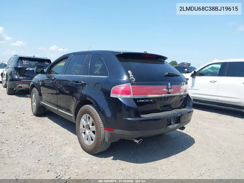2008 Lincoln Mkx VIN: 2LMDU68C38BJ19615 Lot: 45545674