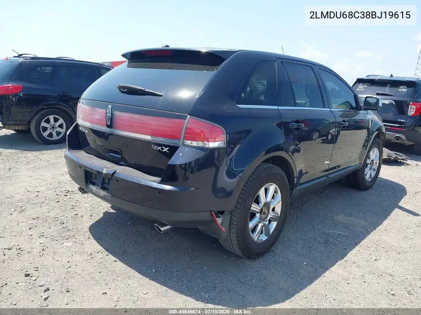 2008 Lincoln Mkx VIN: 2LMDU68C38BJ19615 Lot: 45545674