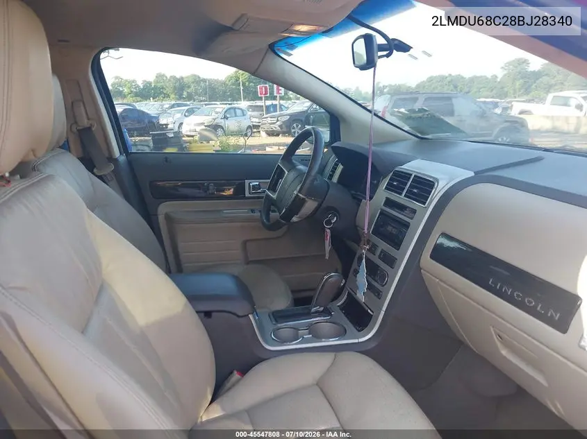 2008 Lincoln Mkx VIN: 2LMDU68C28BJ28340 Lot: 45547808