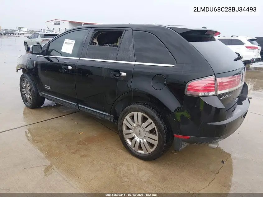2008 Lincoln Mkx VIN: 2LMDU68C28BJ34493 Lot: 45600311