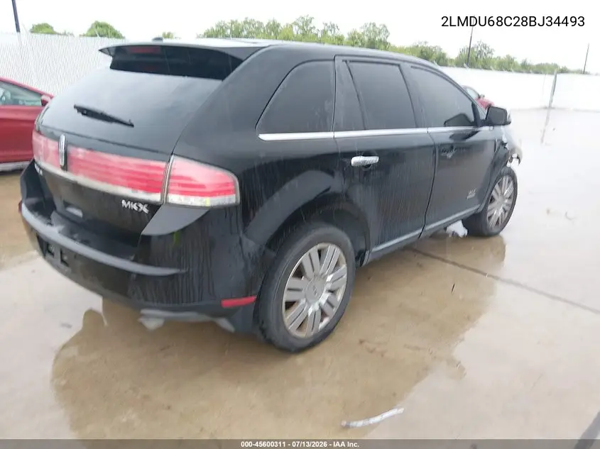 2008 Lincoln Mkx VIN: 2LMDU68C28BJ34493 Lot: 45600311