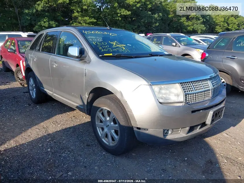 2008 Lincoln Mkx VIN: 2LMDU68C08BJ36470 Lot: 45620347