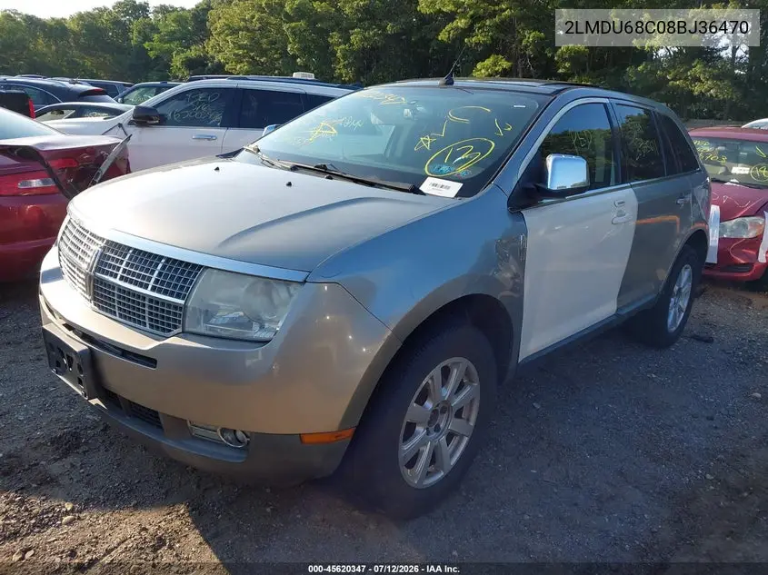 2008 Lincoln Mkx VIN: 2LMDU68C08BJ36470 Lot: 45620347