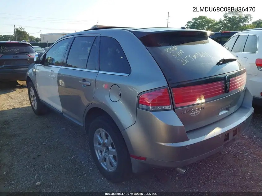 2008 Lincoln Mkx VIN: 2LMDU68C08BJ36470 Lot: 45620347