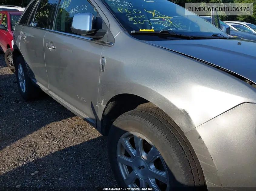 2008 Lincoln Mkx VIN: 2LMDU68C08BJ36470 Lot: 45620347