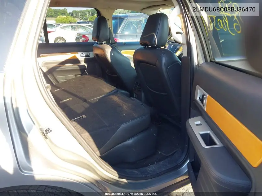 2008 Lincoln Mkx VIN: 2LMDU68C08BJ36470 Lot: 45620347
