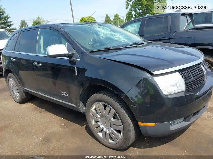 2008 Lincoln Mkx VIN: 2LMDU68C38BJ30890 Lot: 45631475