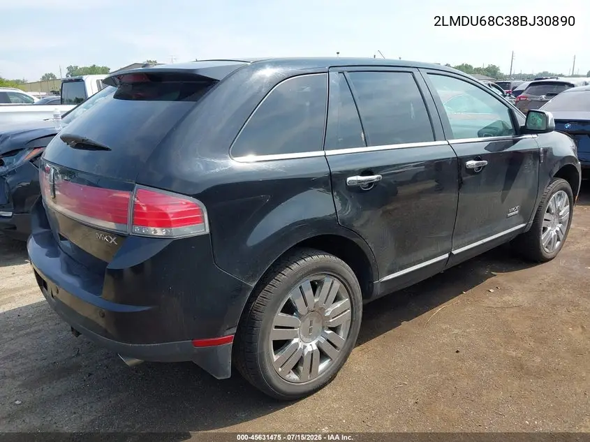 2008 Lincoln Mkx VIN: 2LMDU68C38BJ30890 Lot: 45631475