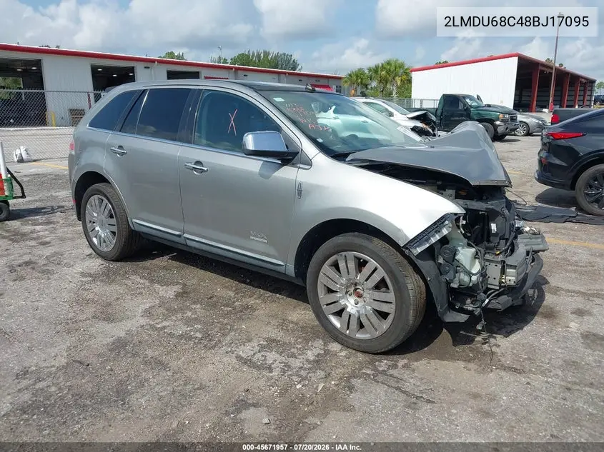 2008 Lincoln Mkx VIN: 2LMDU68C48BJ17095 Lot: 45671957