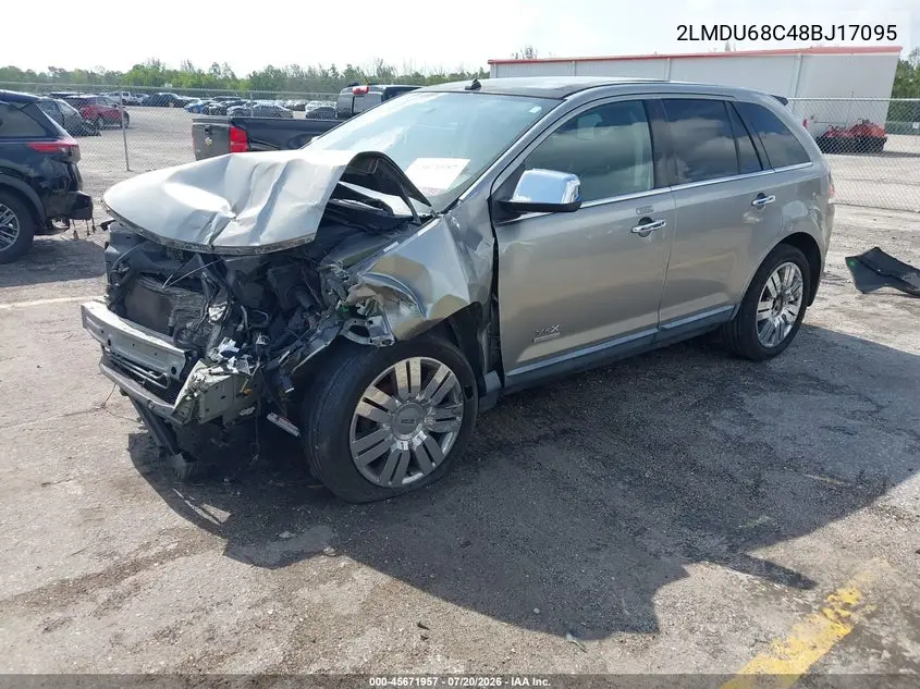 2008 Lincoln Mkx VIN: 2LMDU68C48BJ17095 Lot: 45671957