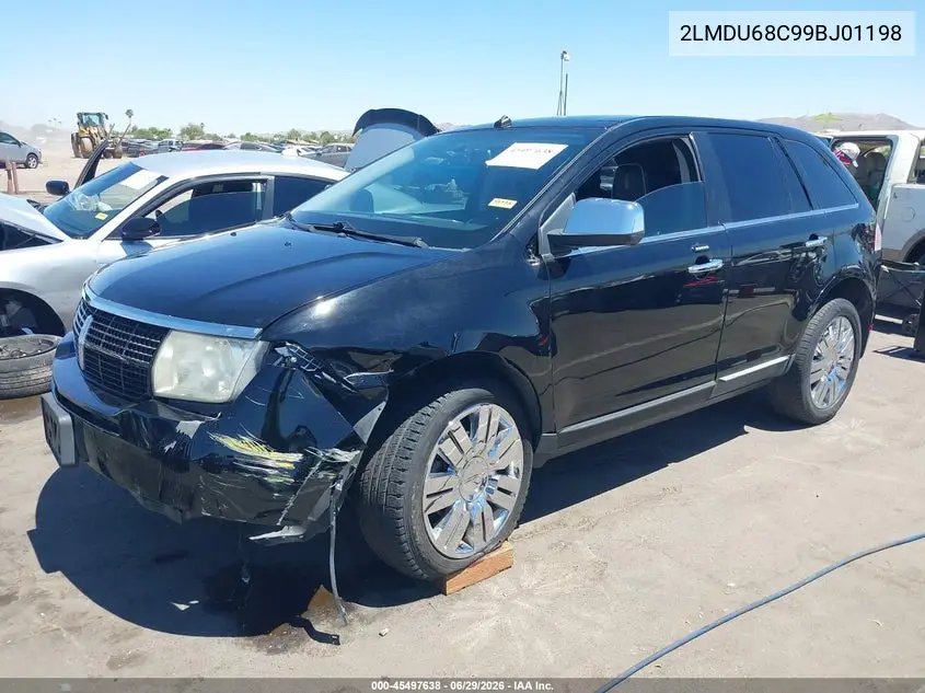 2009 Lincoln Mkx VIN: 2LMDU68C99BJ01198 Lot: 45497638