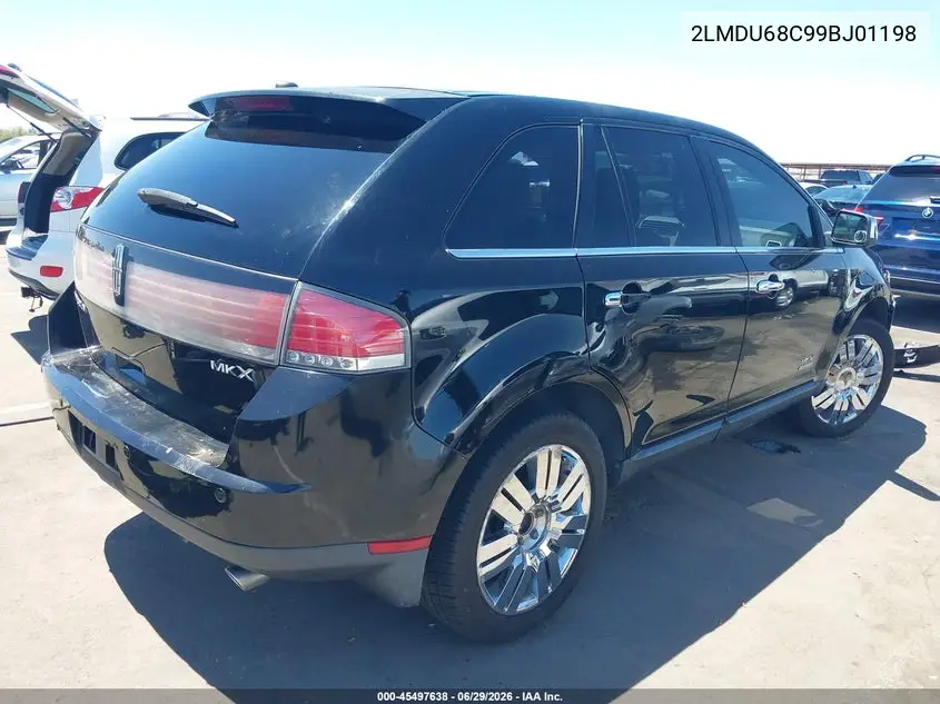2009 Lincoln Mkx VIN: 2LMDU68C99BJ01198 Lot: 45497638