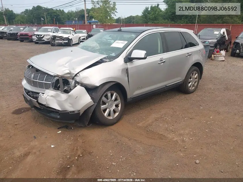 2009 Lincoln Mkx VIN: 2LMDU88C09BJ06592 Lot: 45627909