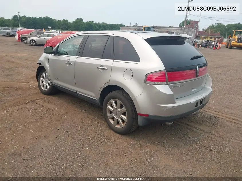 2009 Lincoln Mkx VIN: 2LMDU88C09BJ06592 Lot: 45627909