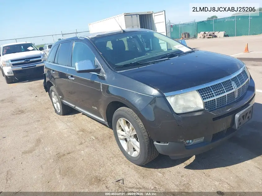 2010 Lincoln Mkx VIN: 2LMDJ8JCXABJ25206 Lot: 45304101