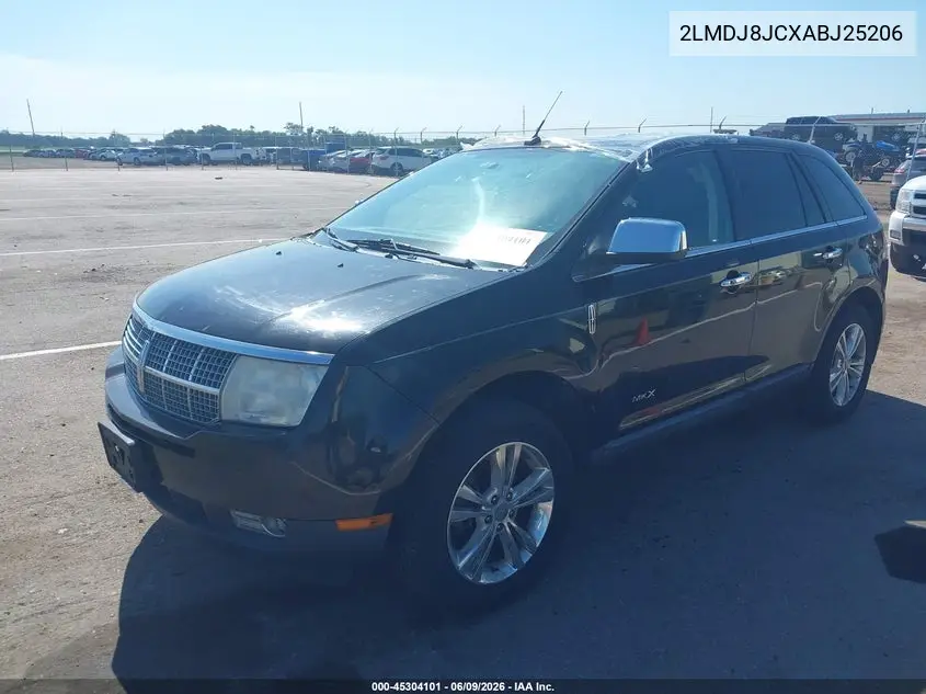 2010 Lincoln Mkx VIN: 2LMDJ8JCXABJ25206 Lot: 45304101