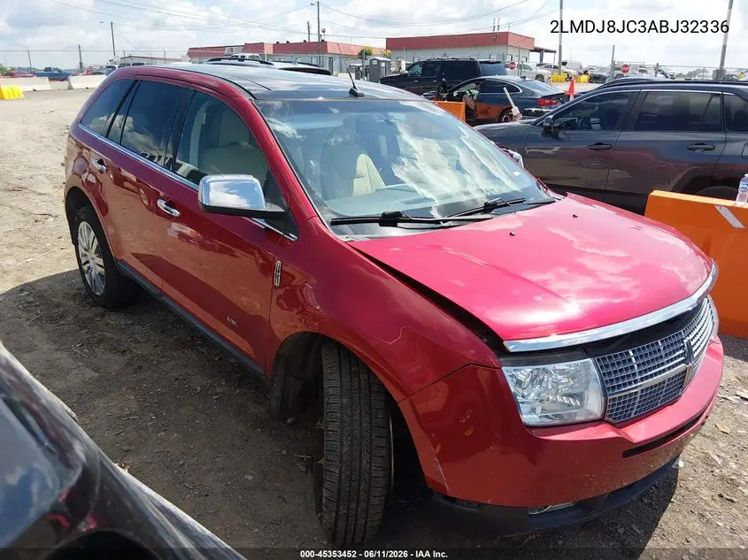 2010 Lincoln Mkx VIN: 2LMDJ8JC3ABJ32336 Lot: 45353452