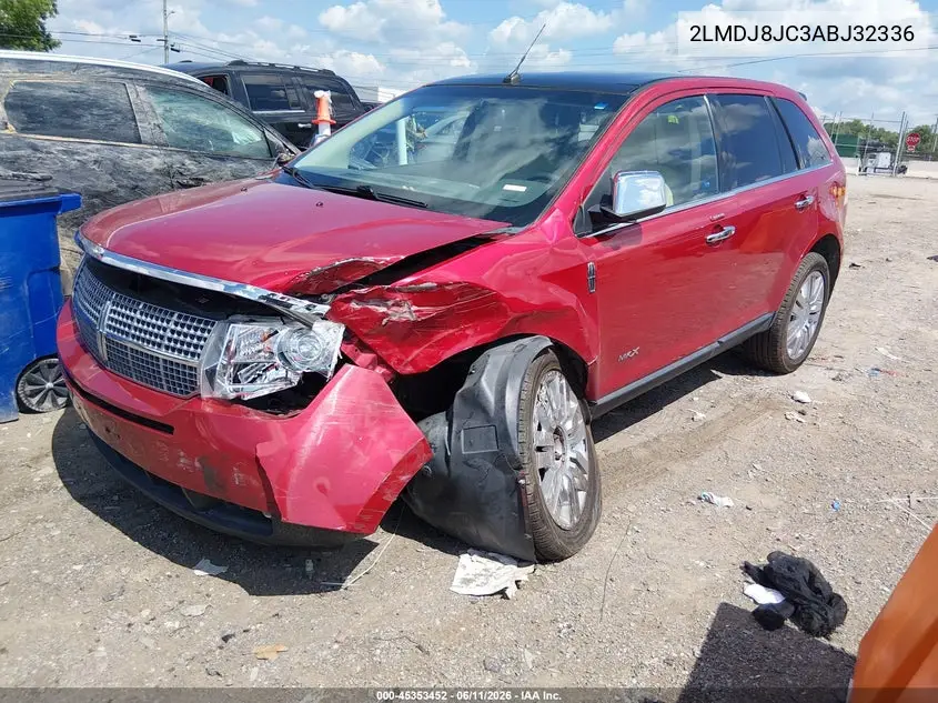 2010 Lincoln Mkx VIN: 2LMDJ8JC3ABJ32336 Lot: 45353452
