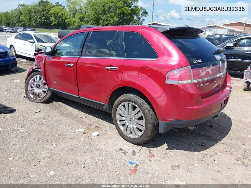 2010 Lincoln Mkx VIN: 2LMDJ8JC3ABJ32336 Lot: 45353452