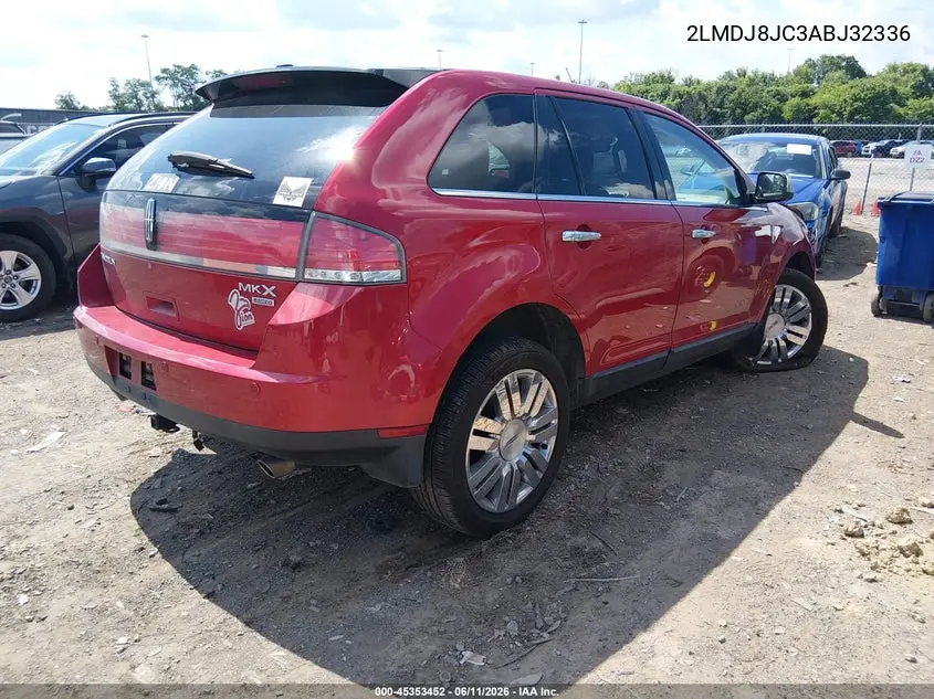 2010 Lincoln Mkx VIN: 2LMDJ8JC3ABJ32336 Lot: 45353452