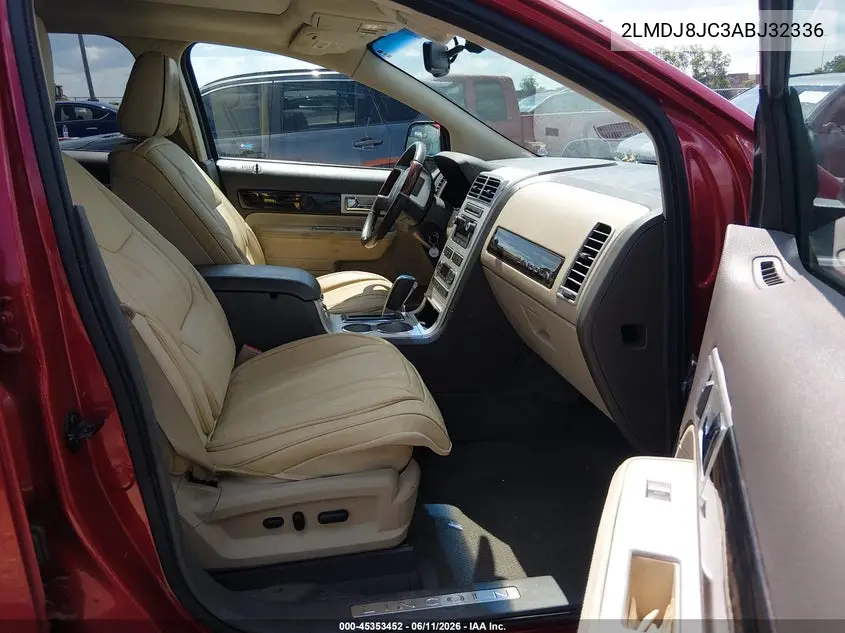2010 Lincoln Mkx VIN: 2LMDJ8JC3ABJ32336 Lot: 45353452
