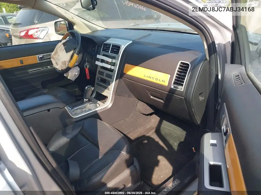 2010 Lincoln Mkx VIN: 2LMDJ8JC7ABJ34168 Lot: 45483992