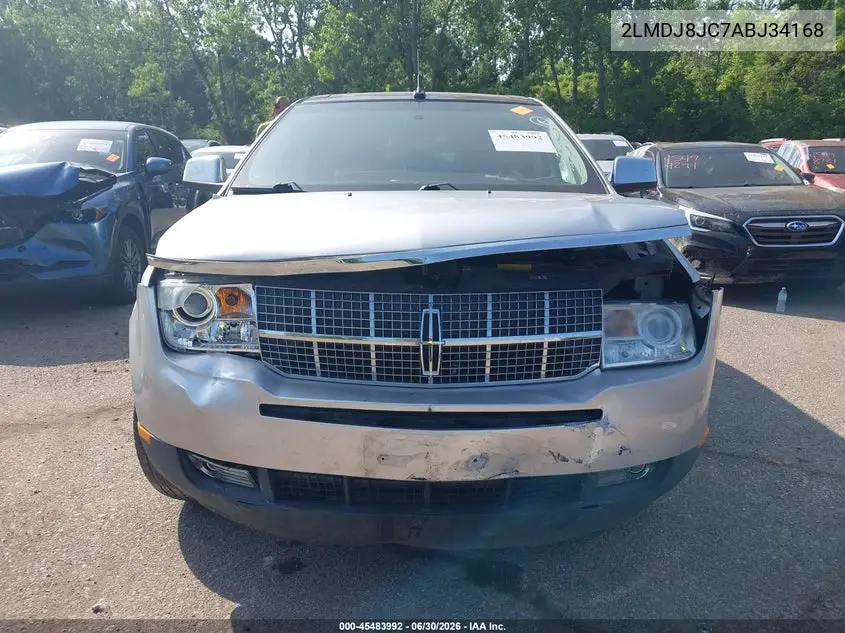 2010 Lincoln Mkx VIN: 2LMDJ8JC7ABJ34168 Lot: 45483992