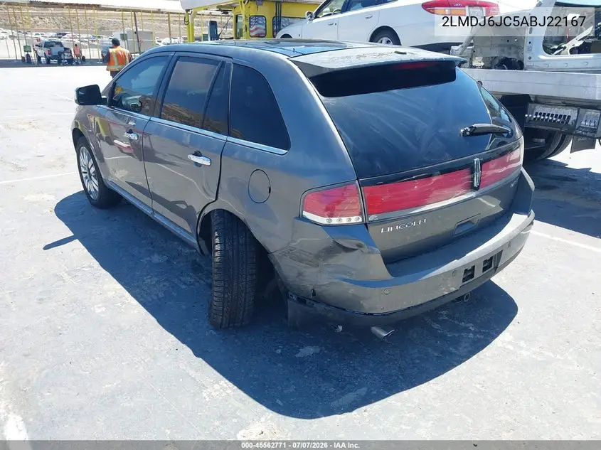 2010 Lincoln Mkx VIN: 2LMDJ6JC5ABJ22167 Lot: 45562771