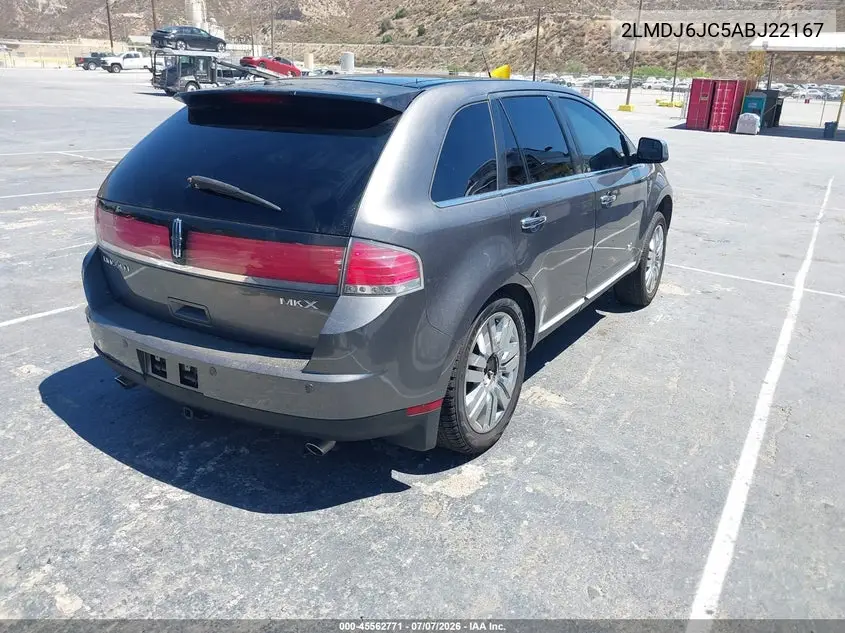 2010 Lincoln Mkx VIN: 2LMDJ6JC5ABJ22167 Lot: 45562771
