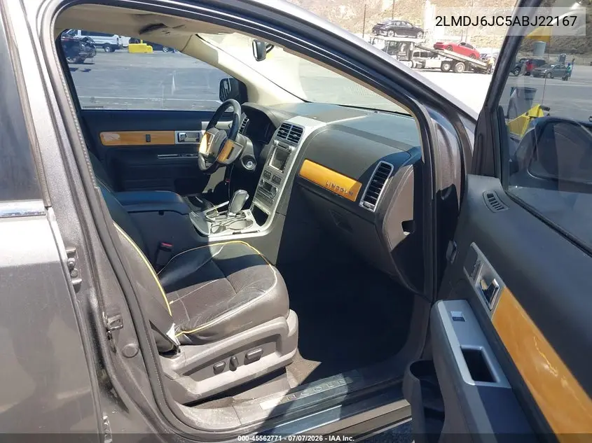 2010 Lincoln Mkx VIN: 2LMDJ6JC5ABJ22167 Lot: 45562771
