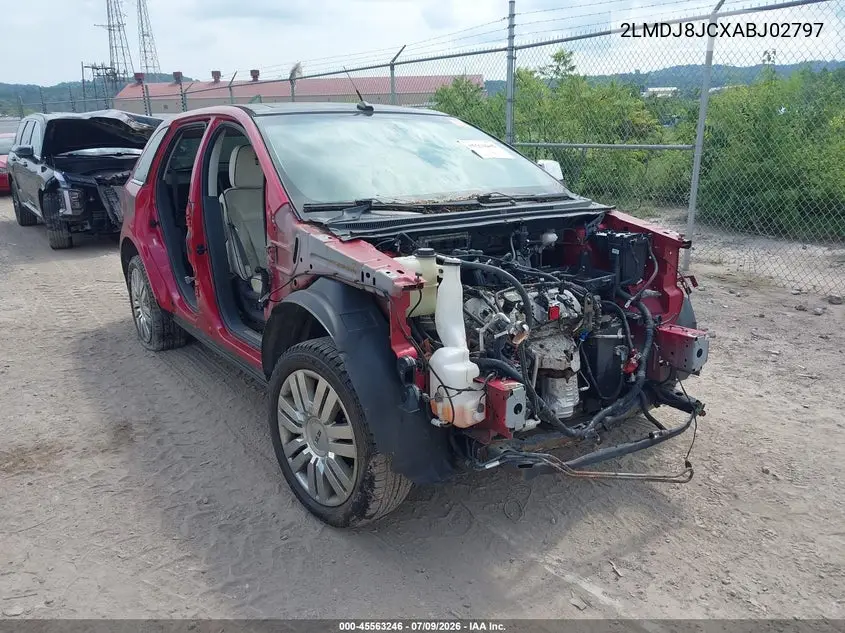 2010 Lincoln Mkx VIN: 2LMDJ8JCXABJ02797 Lot: 45563246