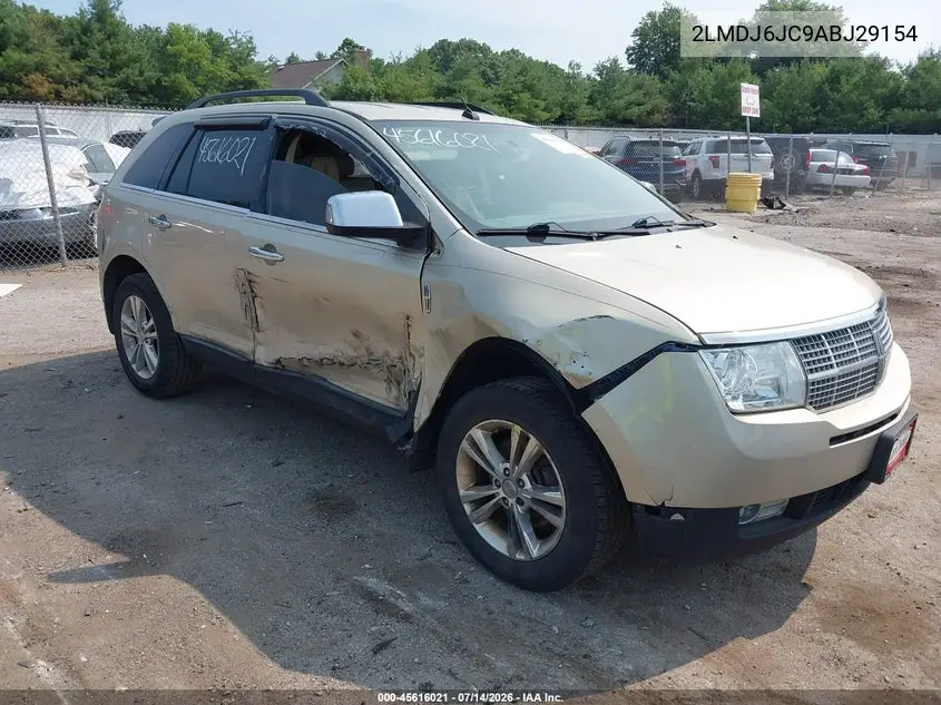 2010 Lincoln Mkx VIN: 2LMDJ6JC9ABJ29154 Lot: 45616021