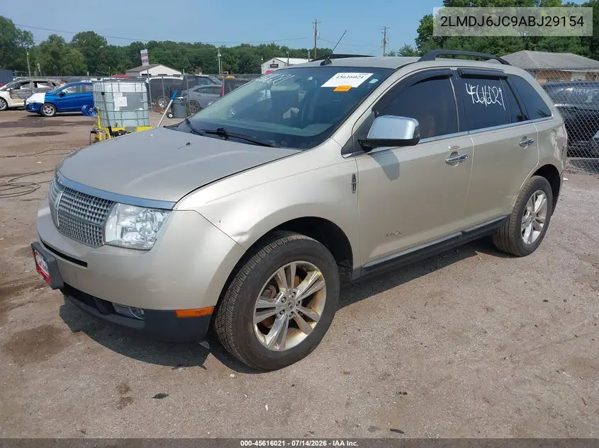 2010 Lincoln Mkx VIN: 2LMDJ6JC9ABJ29154 Lot: 45616021