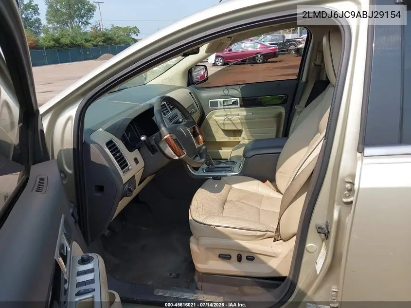 2010 Lincoln Mkx VIN: 2LMDJ6JC9ABJ29154 Lot: 45616021