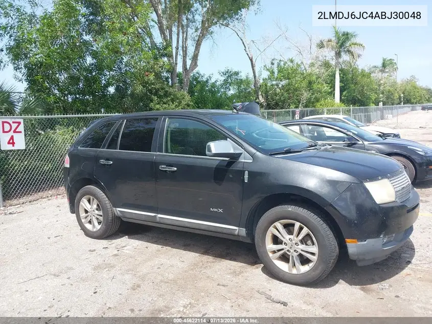 2010 Lincoln Mkx VIN: 2LMDJ6JC4ABJ30048 Lot: 45622114