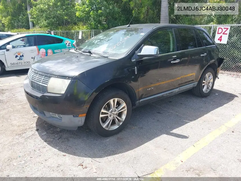 2010 Lincoln Mkx VIN: 2LMDJ6JC4ABJ30048 Lot: 45622114
