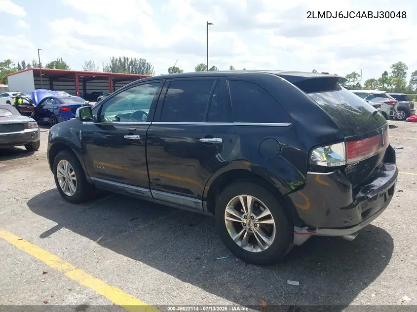 2010 Lincoln Mkx VIN: 2LMDJ6JC4ABJ30048 Lot: 45622114
