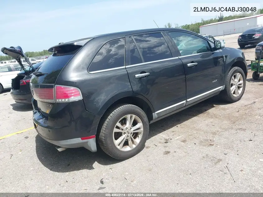 2010 Lincoln Mkx VIN: 2LMDJ6JC4ABJ30048 Lot: 45622114