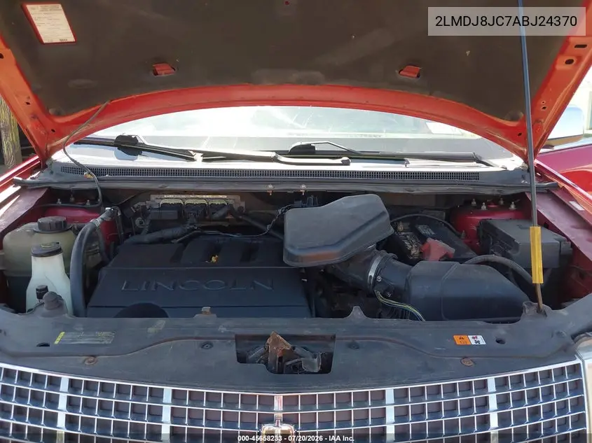 2010 Lincoln Mkx VIN: 2LMDJ8JC7ABJ24370 Lot: 45658233